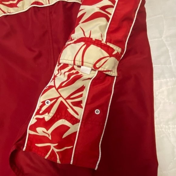 Men's XXL swimsuit, Red and cream with liner, 100% Polyester - Picture 7 of 8